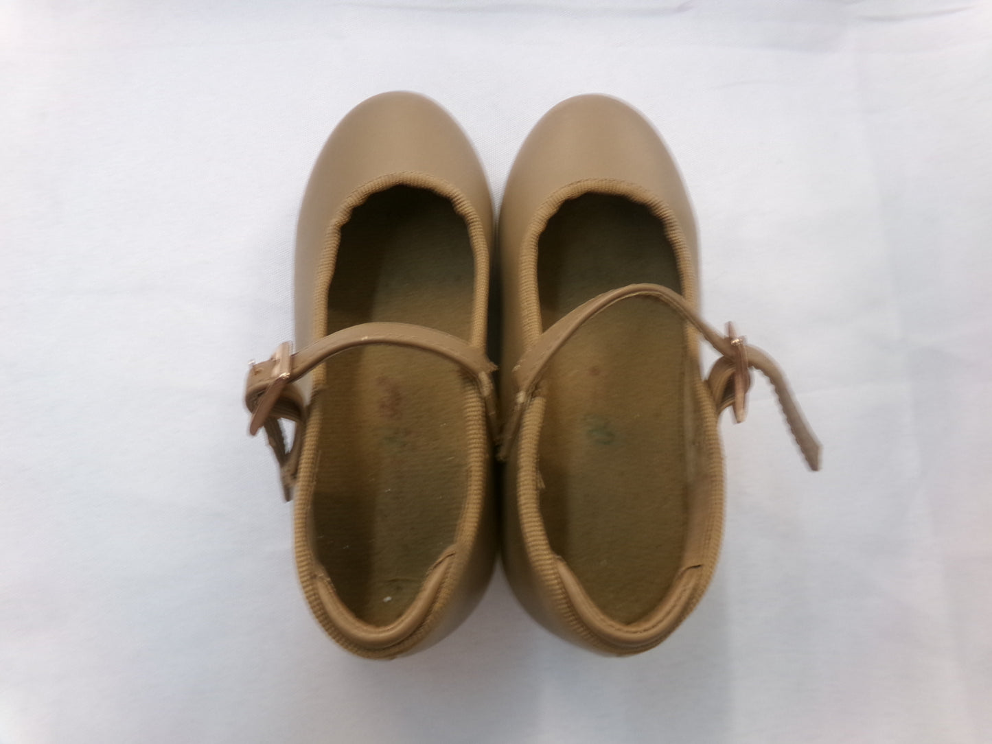 Pre-Owned Tap Shoes Dancing Fair Toddler 8.5M Mary Jane Leather Buckle