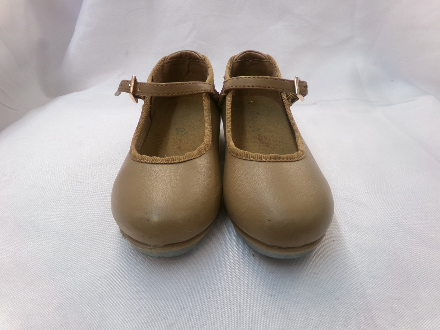 Pre-Owned Tap Shoes Dancing Fair Toddler 8.5M Mary Jane Leather Buckle
