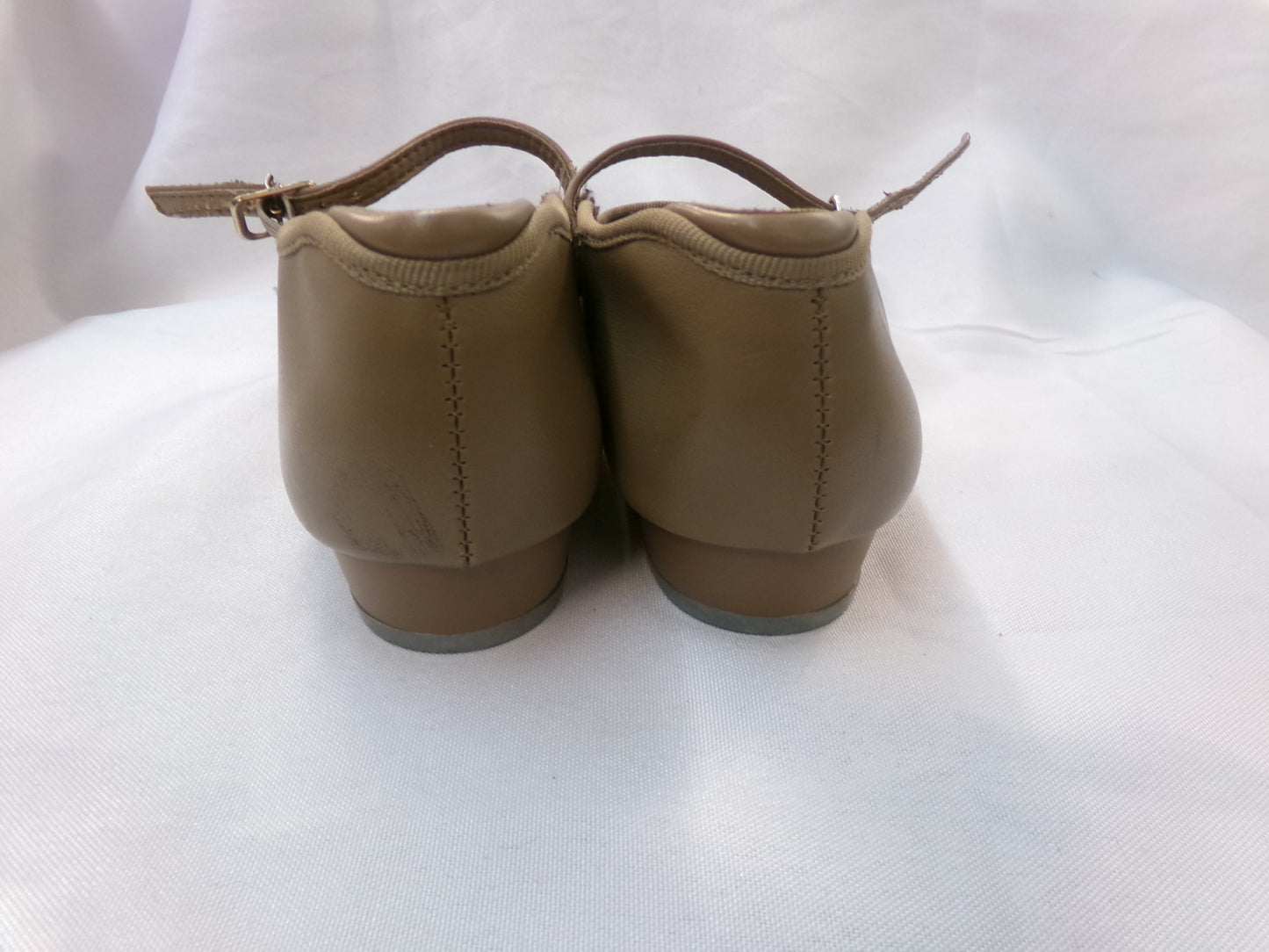 Pre-Owned Tap Shoes Danshuz 752 Girls 2M Tan Mary Jane Buckle