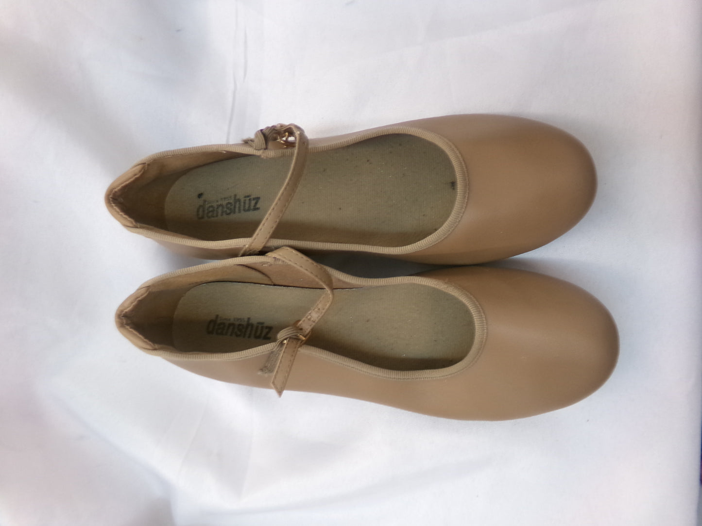 Pre-Owned Tap Shoes Danshuz Womens 9M Tan Mary Jane Buckle
