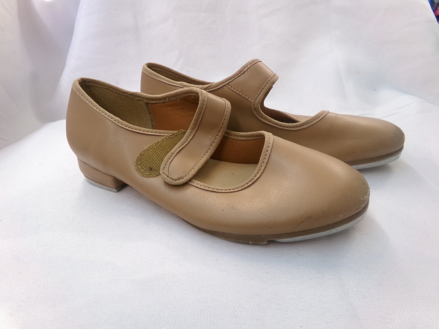 Pre-Owned Tap Shoes SoDanca Youth 3M Mary Jane Leather Loop Strap