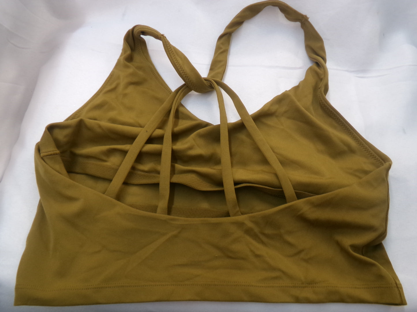 Pre-Owned Crop Top Brown Medium Adult Shelf Liner Offline by Aerie
