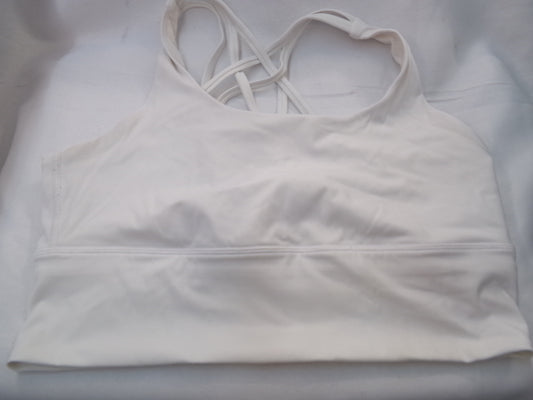 Pre-Owned Sports Bra Medium Adult White Super Strappy Calia