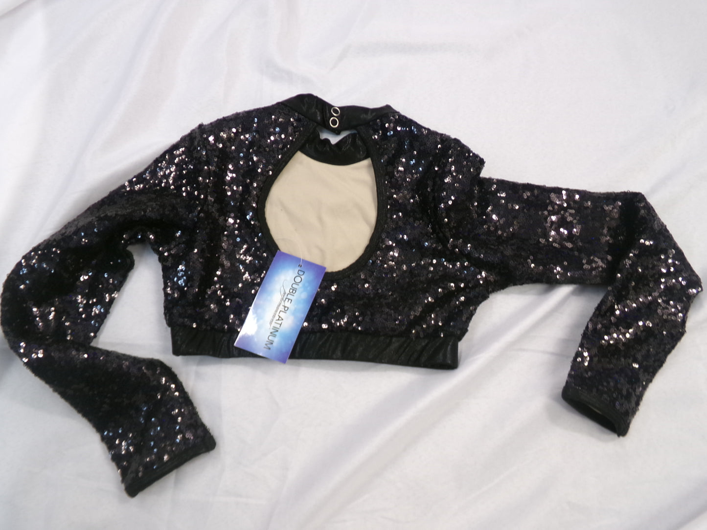 Pre-Owned Crop Top Double Platinum Various Sizes and Colors Hip Hop Jazz