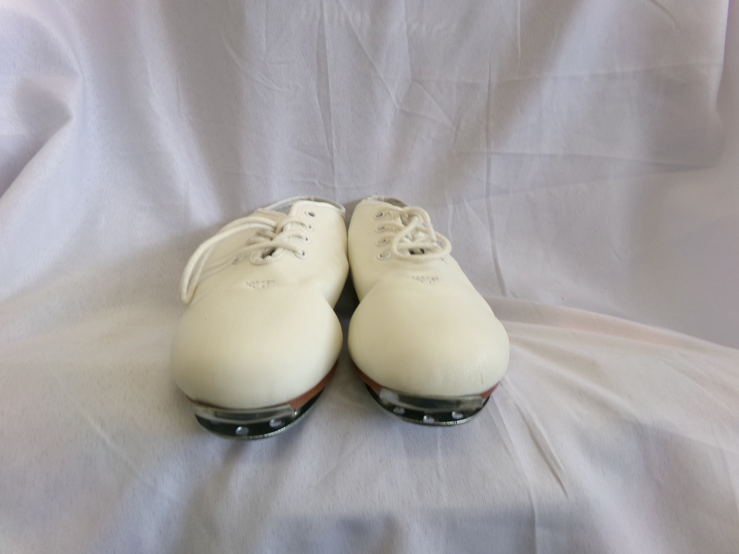 Pre-Owned Buck Clogging Shoes Steven Stompers Womens 8M Oxford Leather Split Sole