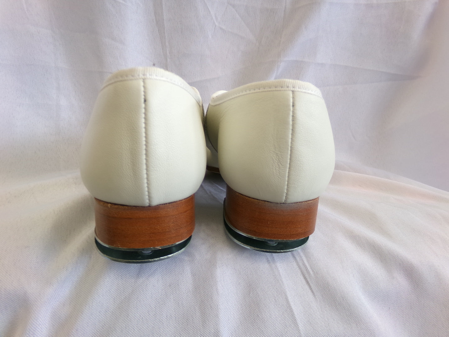Pre-Owned Buck Clogging Shoes Steven Stompers Womens 8M Oxford Leather Split Sole