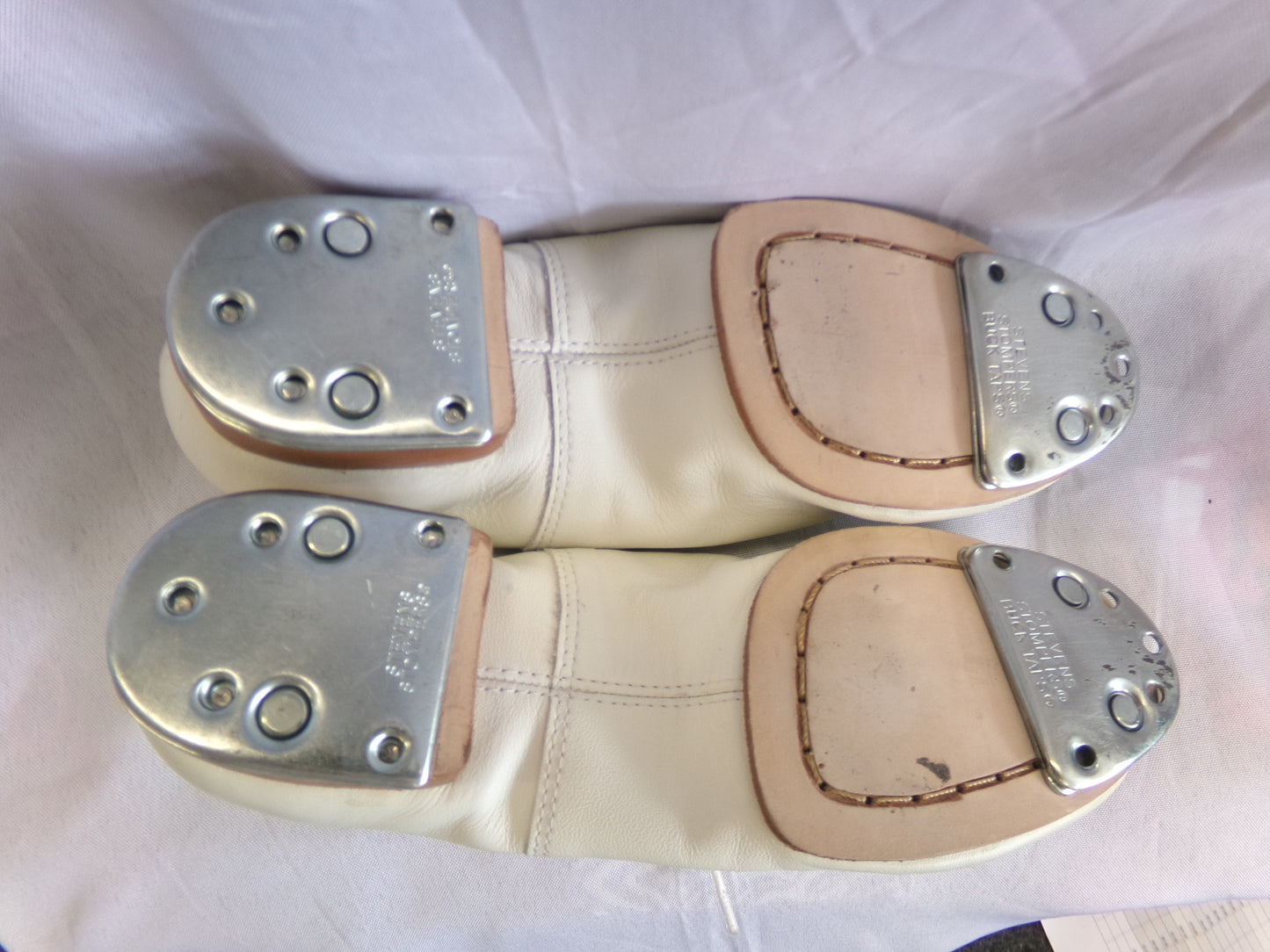 Pre-Owned Buck Clogging Shoes Steven Stompers Womens 8M Oxford Leather Split Sole
