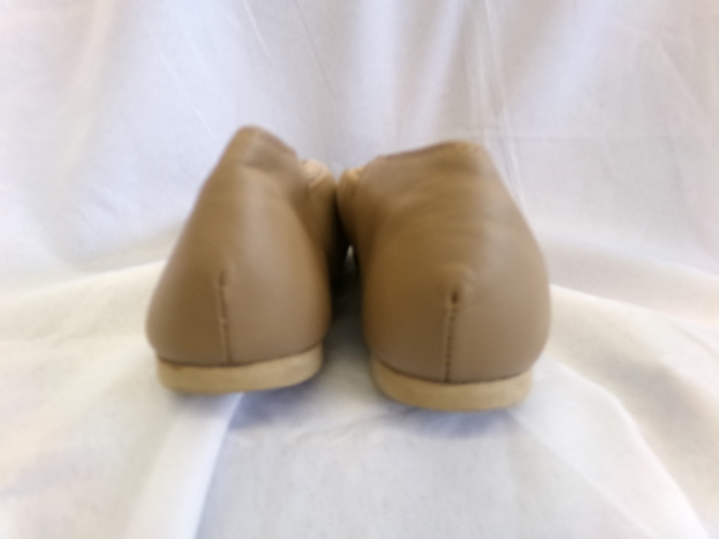Pre-Owned Jazz Shoes So Danca JZ43 Tan Adult 8M Pull On Leather Split Sole