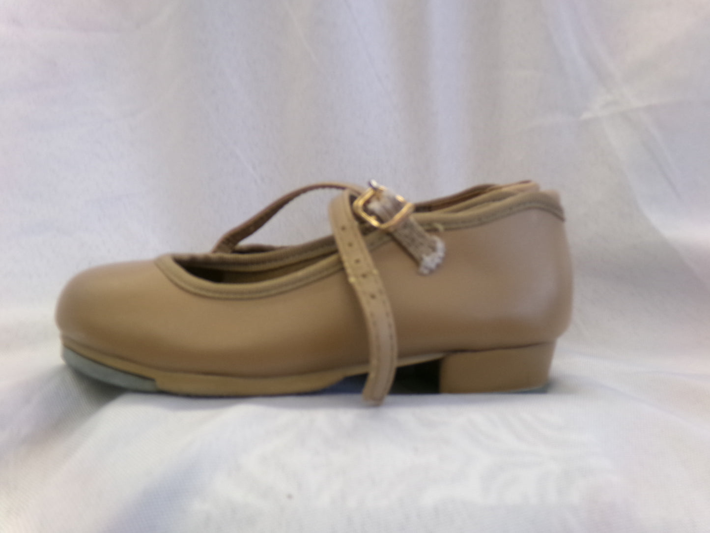 Pre-Owned Tap Shoes Dancing Fair Adult 9M Mary Jane Leather Buckle