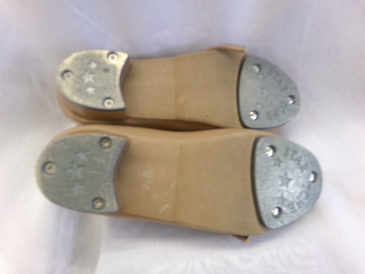 Pre-Owned Tap Shoes Dancing Fair Adult 9M Mary Jane Leather Buckle