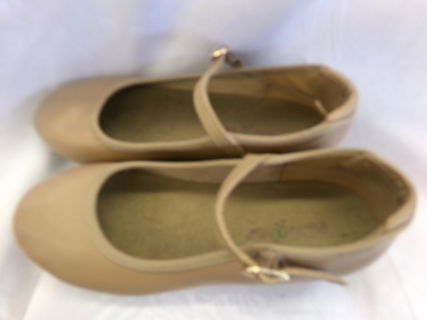 Pre-Owned Tap Shoes Dancing Fair Adult 12.5M Mary Jane Leather Buckle