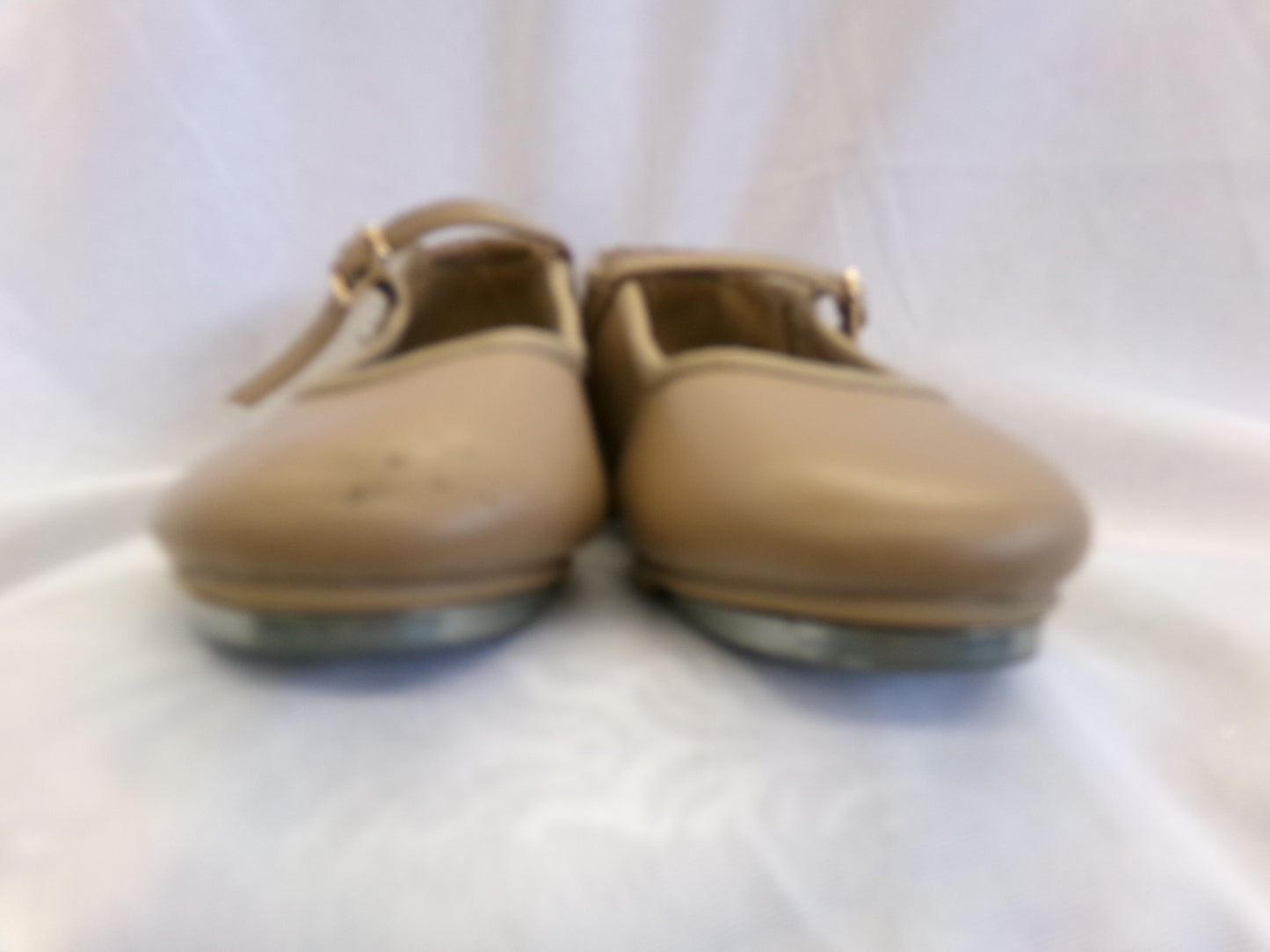 Pre-Owned Tap Shoes Dancing Fair Adult 10M Mary Jane Leather Buckle