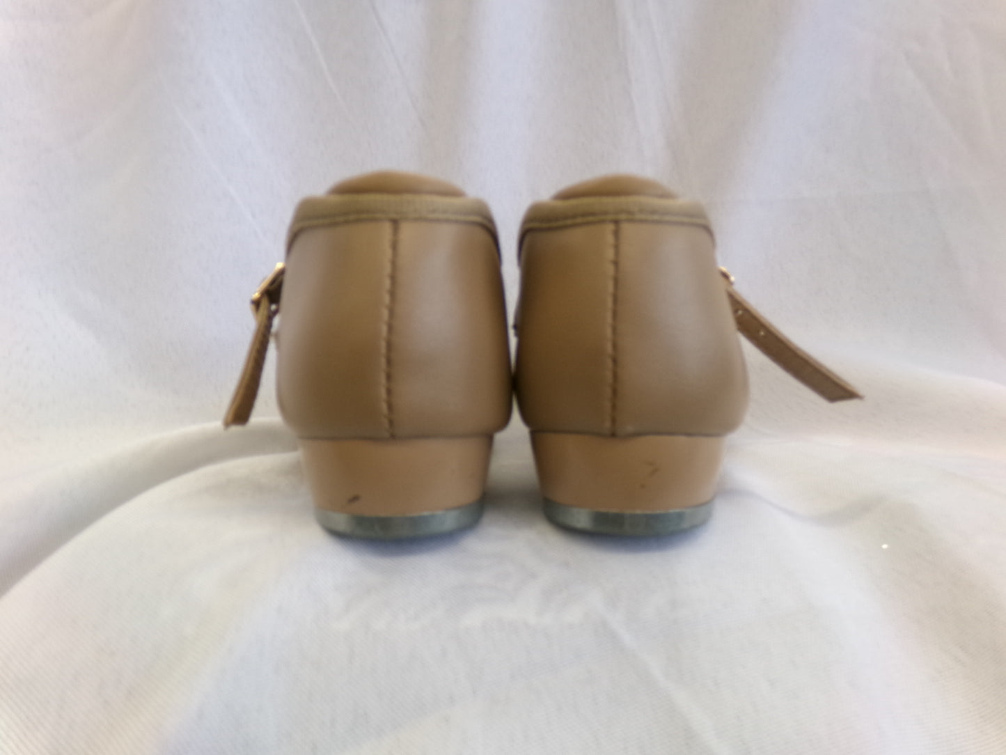 Pre-Owned Tap Shoes Dancing Fair Adult 10M Mary Jane Leather Buckle