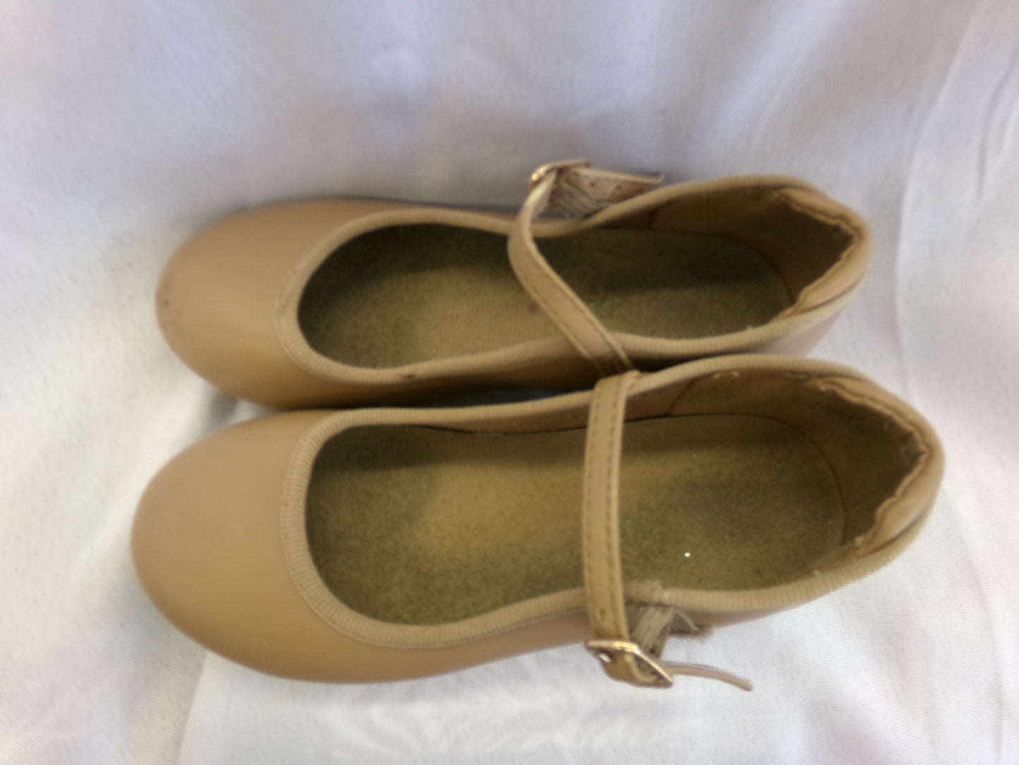 Pre-Owned Tap Shoes Dancing Fair Adult 10M Mary Jane Leather Buckle