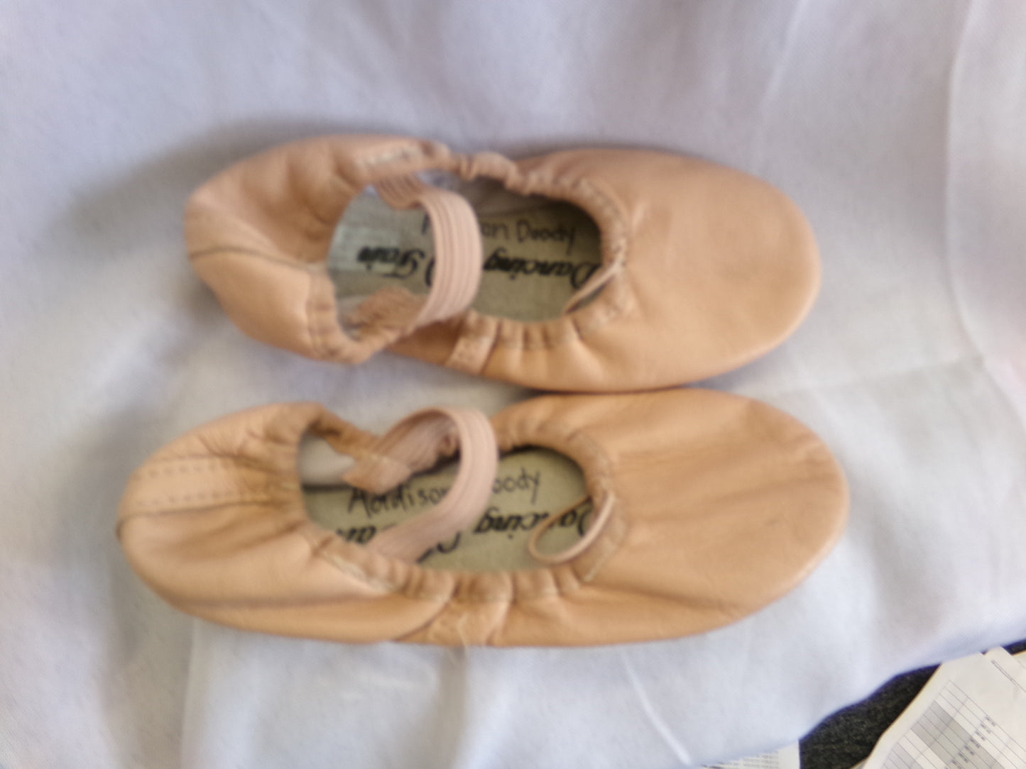 Pre-Owned Ballet Shoes Dancing Fair Big Kids 11.5B Leather Full Sole