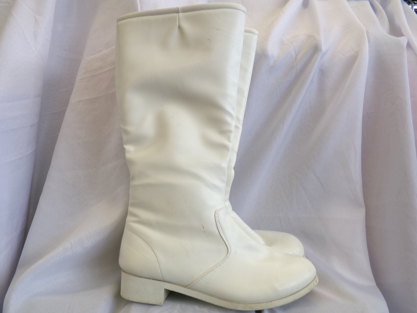 Pre-Owned Parade Shoes Gotham 8.5M Knee High Zip Up Rubber Soles