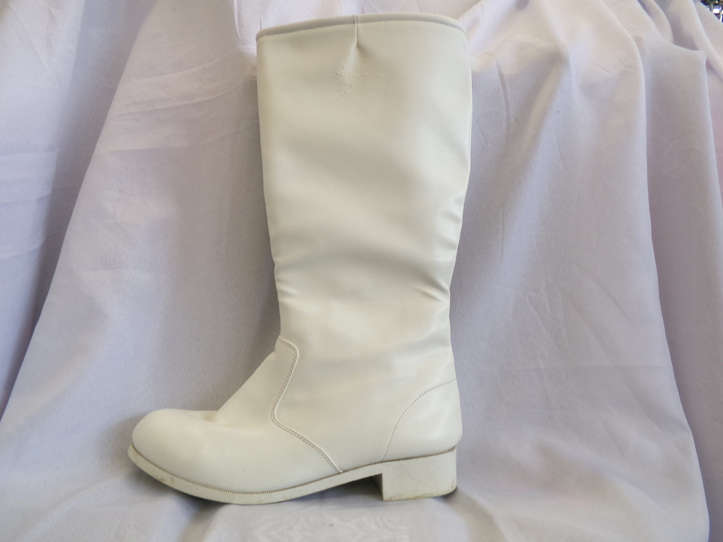 Pre-Owned Parade Shoes Gotham 8.5M Knee High Zip Up Rubber Soles