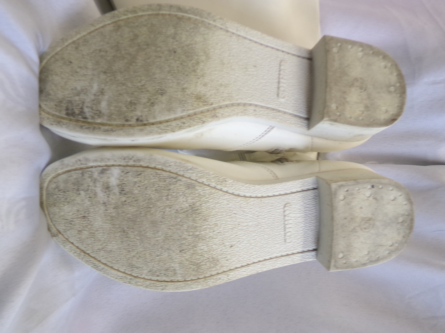 Pre-Owned Parade Shoes Gotham 8.5M Knee High Zip Up Rubber Soles