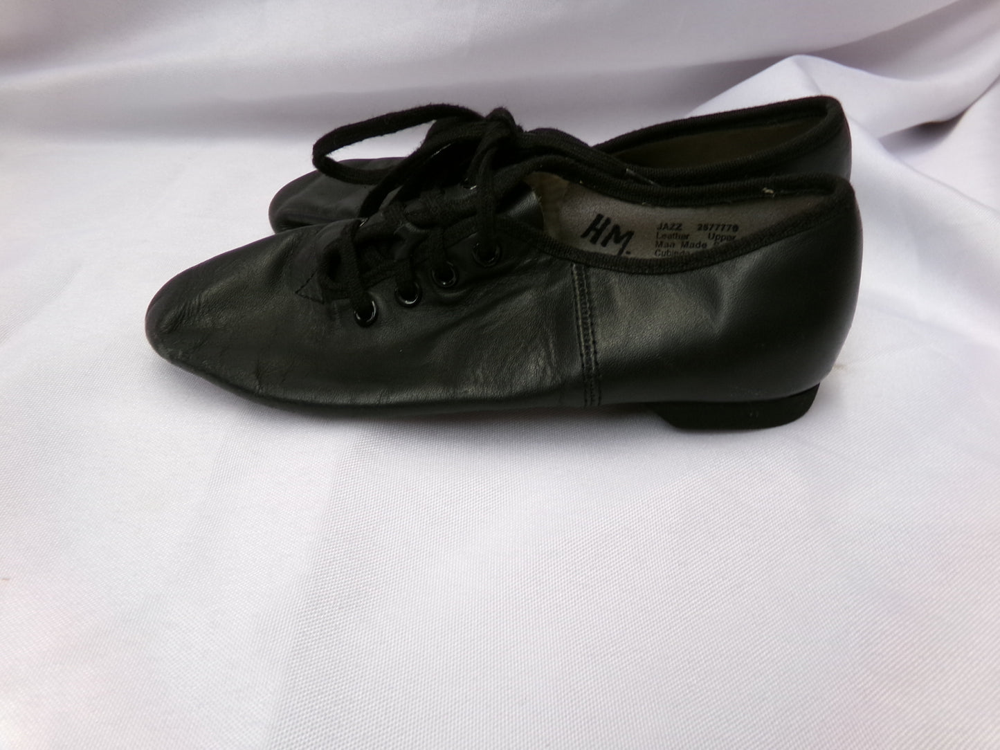 Pre-Owned Jazz Shoes Danskin Youth 13M Lace Up Leather Split Sole