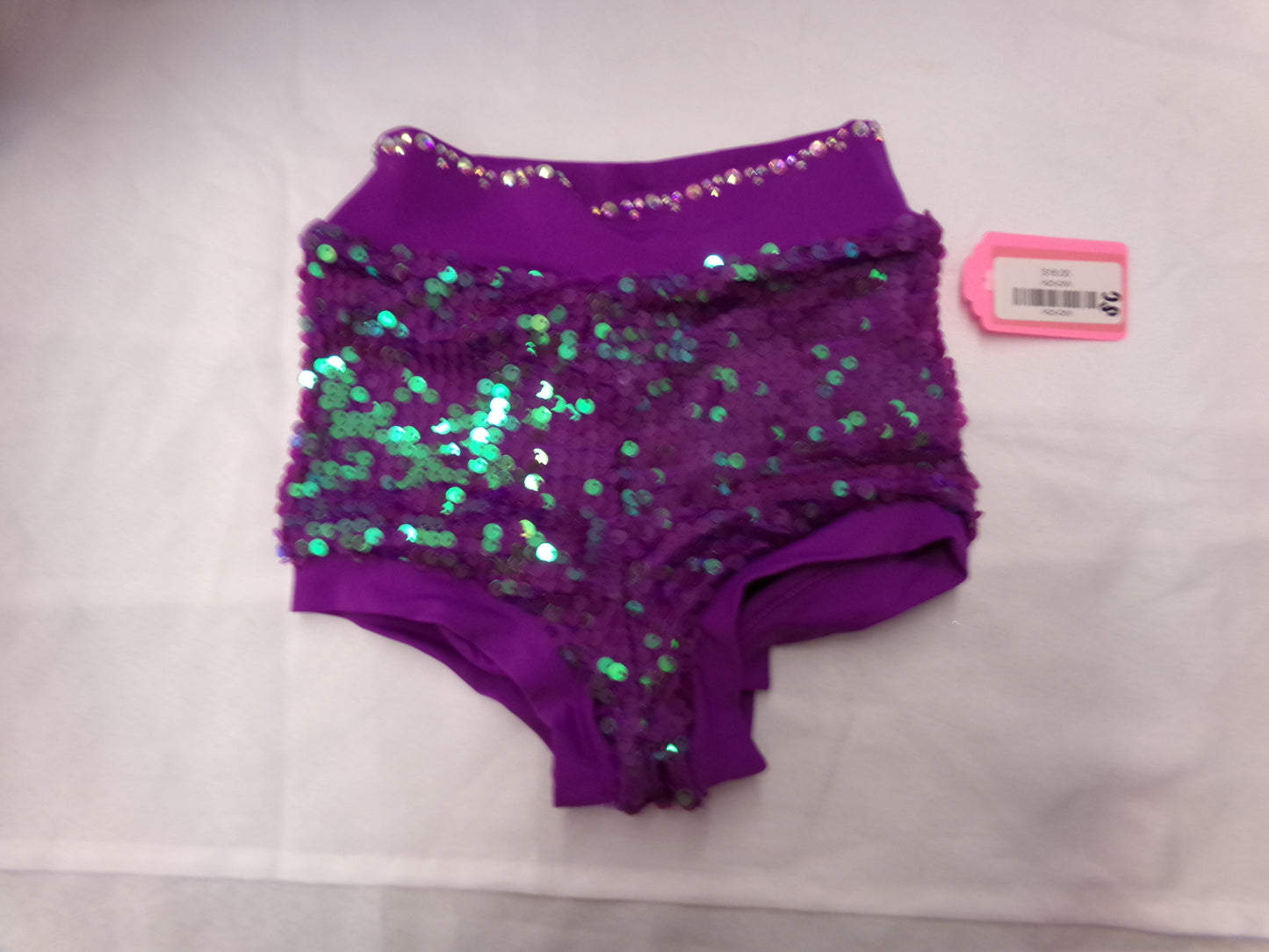 Pre-Owned Sequin Shorts With Stones Small Child SQ9629 Balera