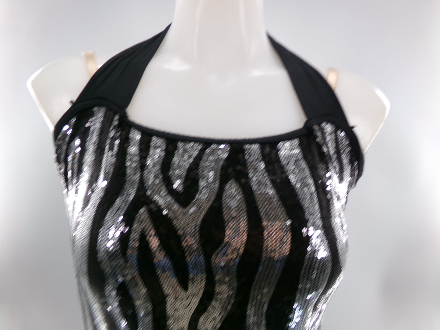 Pre-Owned Costume Small Adult Black Weissman 6434 Jazz Tap Clogging Musical Theater Zebra Stripes