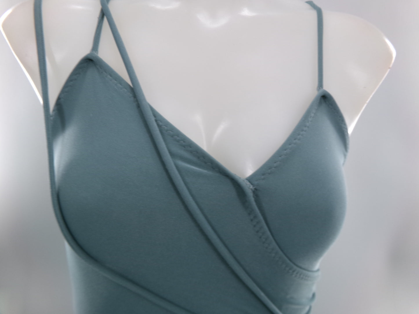 Pre-Owned Costume XL Child Green Curtain Call R2249 Lyrical Contemporary Ballet Cami Long Dress Flowy