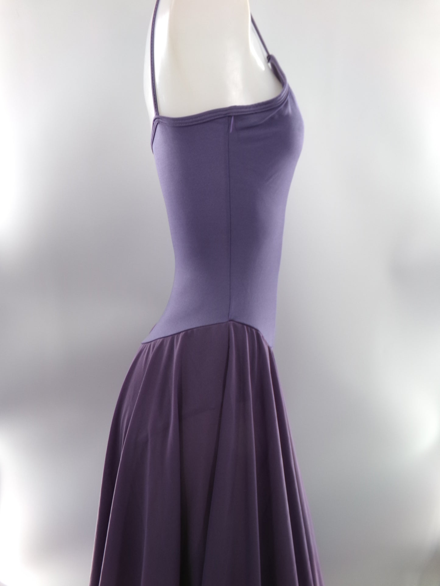 Pre-Owned Costume Medium Adult Purple Curtain Call C168 Ballet Lyrical Contemporary Long dress Cami