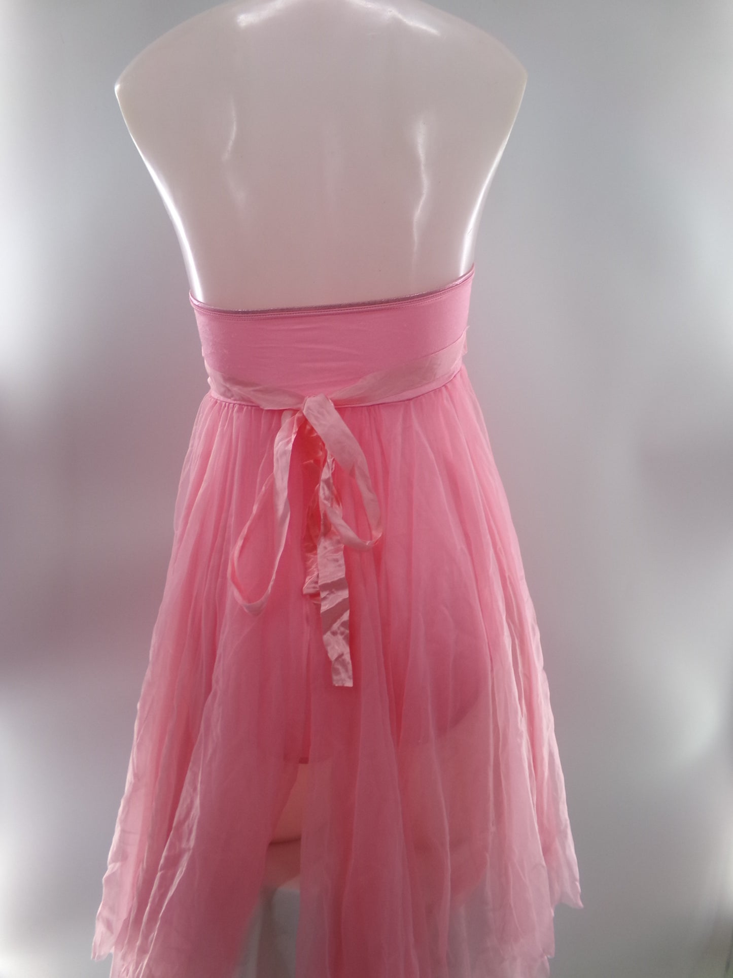 Pre-Owned Costume XL Child Pink Curtain Call E3921 Lyrical Ballet Princess Tulle Dress Sequin