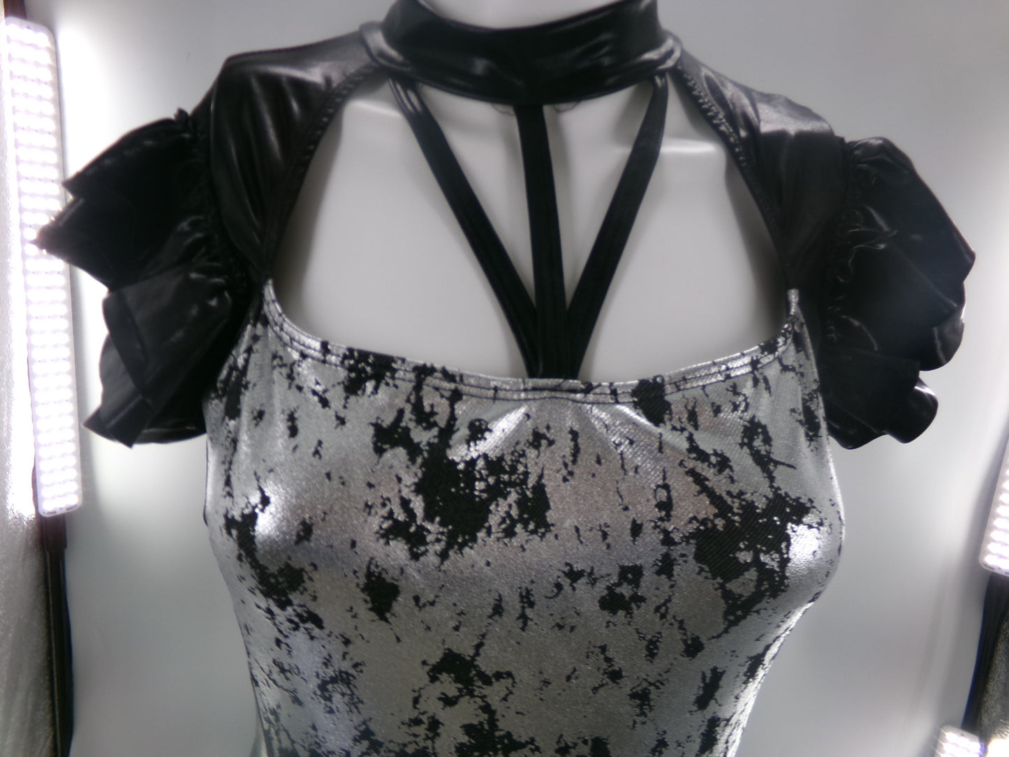 Pre-Owned Costume Medium Adult A Wish Come True V2613 Black Sequin Jazz Tap Clogging