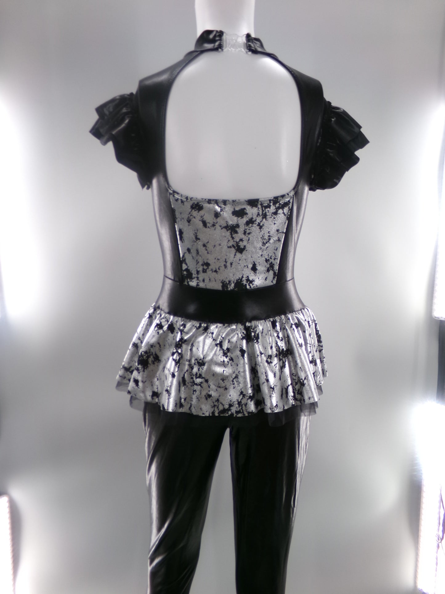 Pre-Owned Costume Medium Adult A Wish Come True V2613 Black Sequin Jazz Tap Clogging