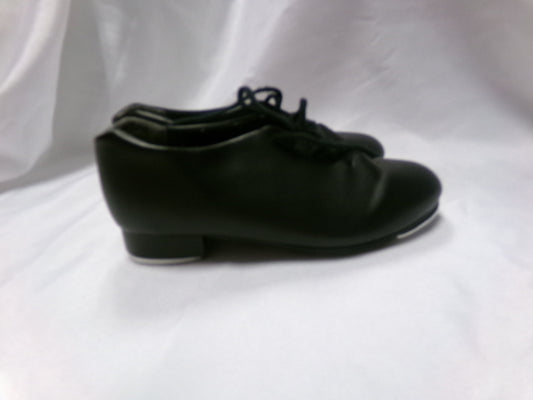 Dance Tap Shoes 13M Youth Capezio 443 Student Lace Up Black Full Sole