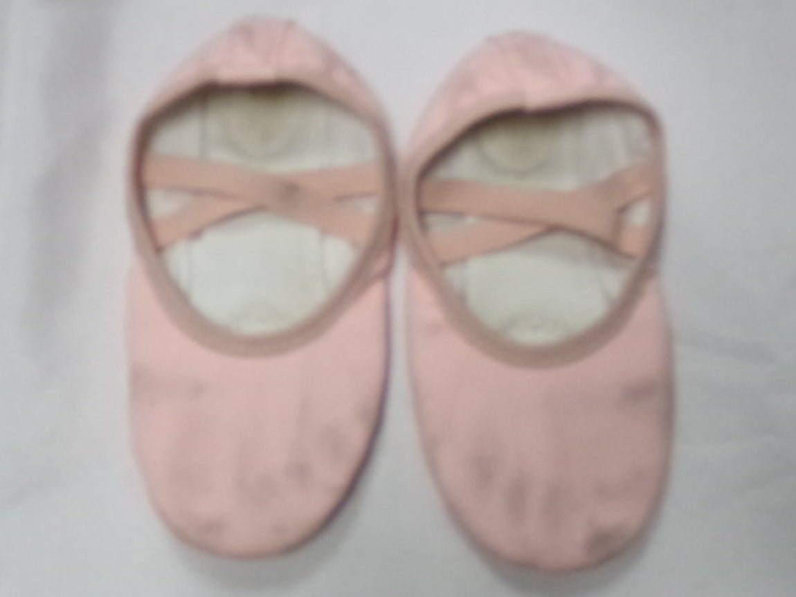 Pre-Owned Ballet Shoes Stelle Girl's 1M Leather Split Sole Double Strap