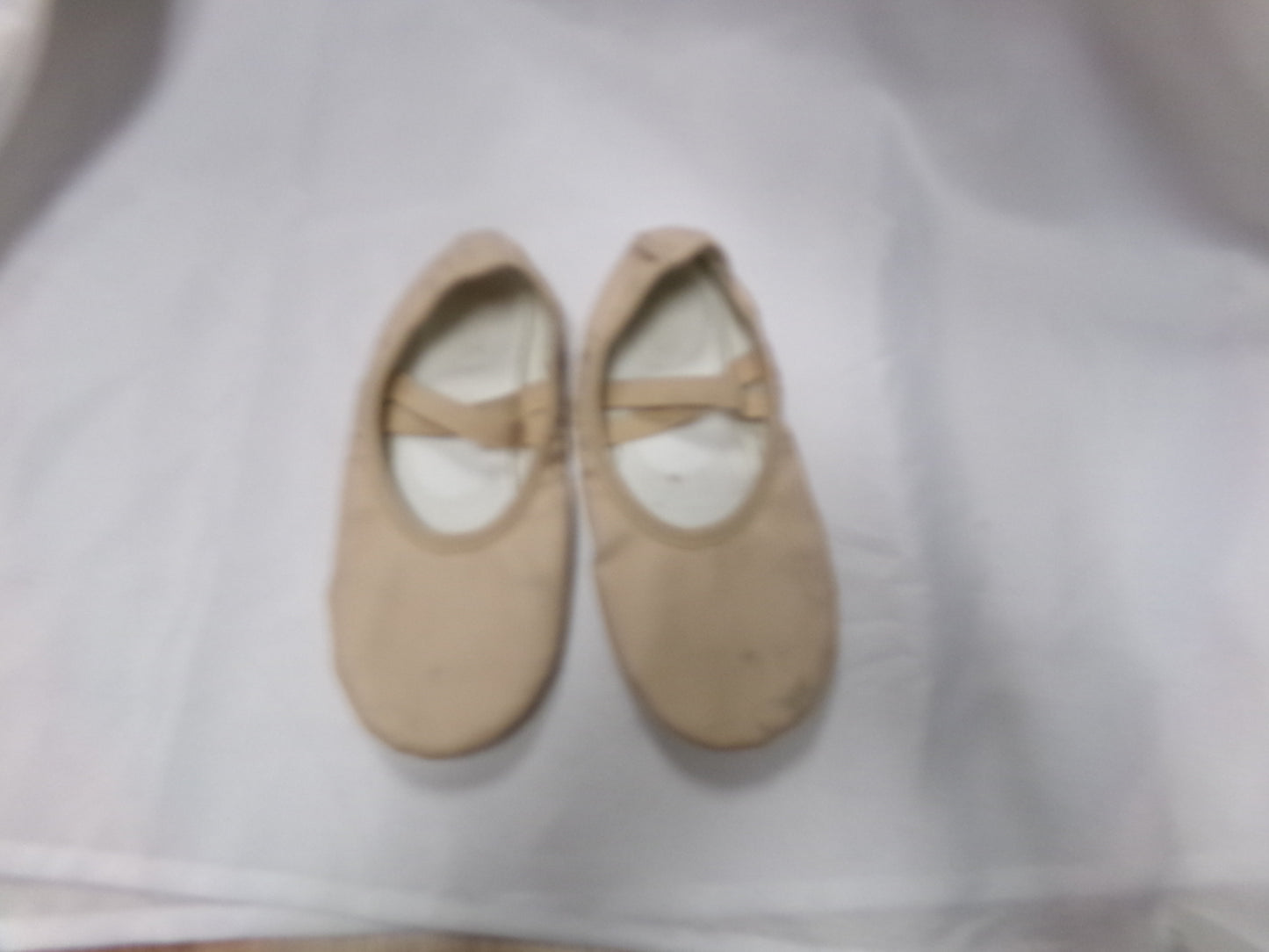 Pre-Owned Ballet Shoes Stelle Adult 3.5 Leather Split Sole Double Strap
