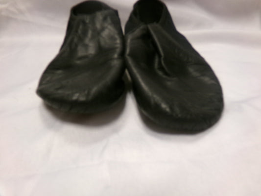 Pre-Owned Jazz Shoes So Danca 7M JZ43 Black Adult Pull On Leather Split Sole