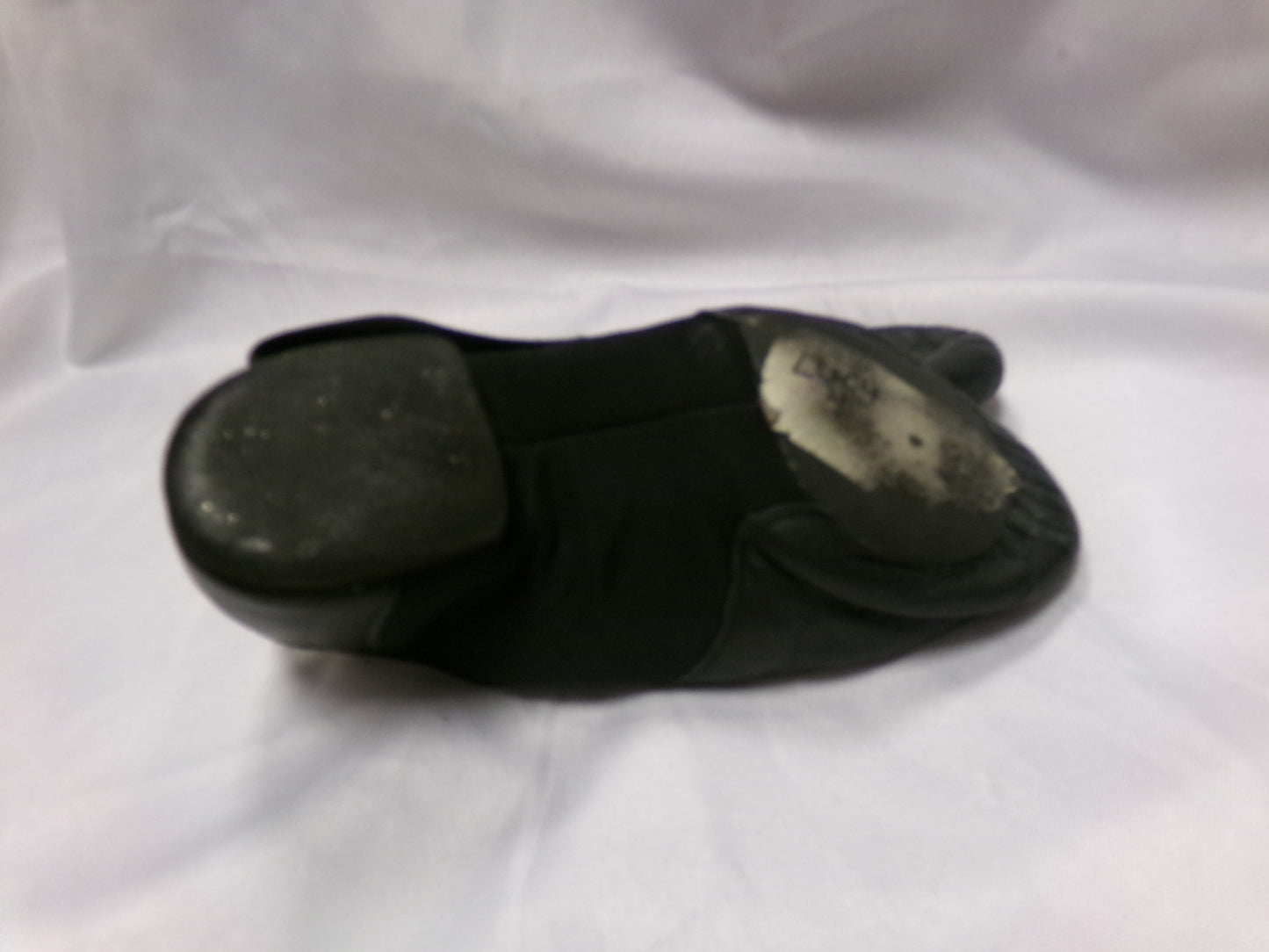 Pre-Owned Jazz Shoes So Danca 7M JZ43 Black Adult Pull On Leather Split Sole