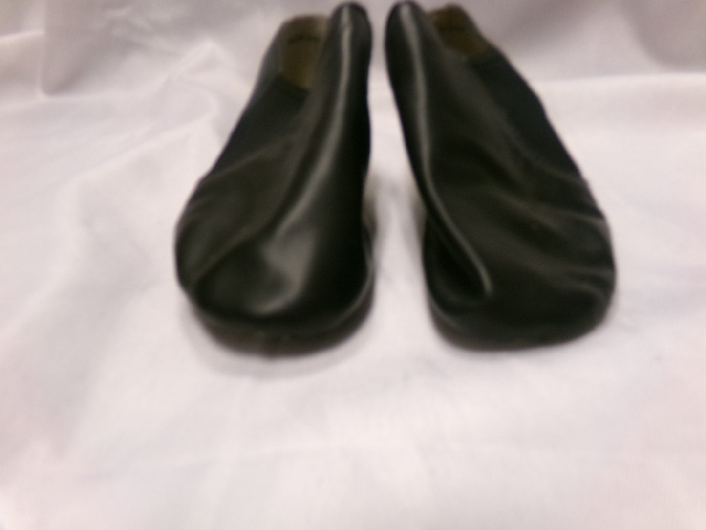 Pre-Owned Jazz Shoes Black Dance Class Girls 4M Slip On Leather Split Sole