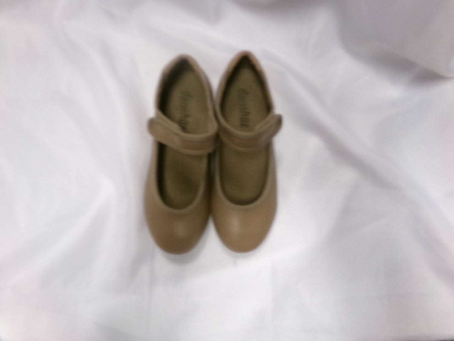 Pre-Owned Tap Shoes Tan Danshuz Kids 1M Mary Jane Velcro