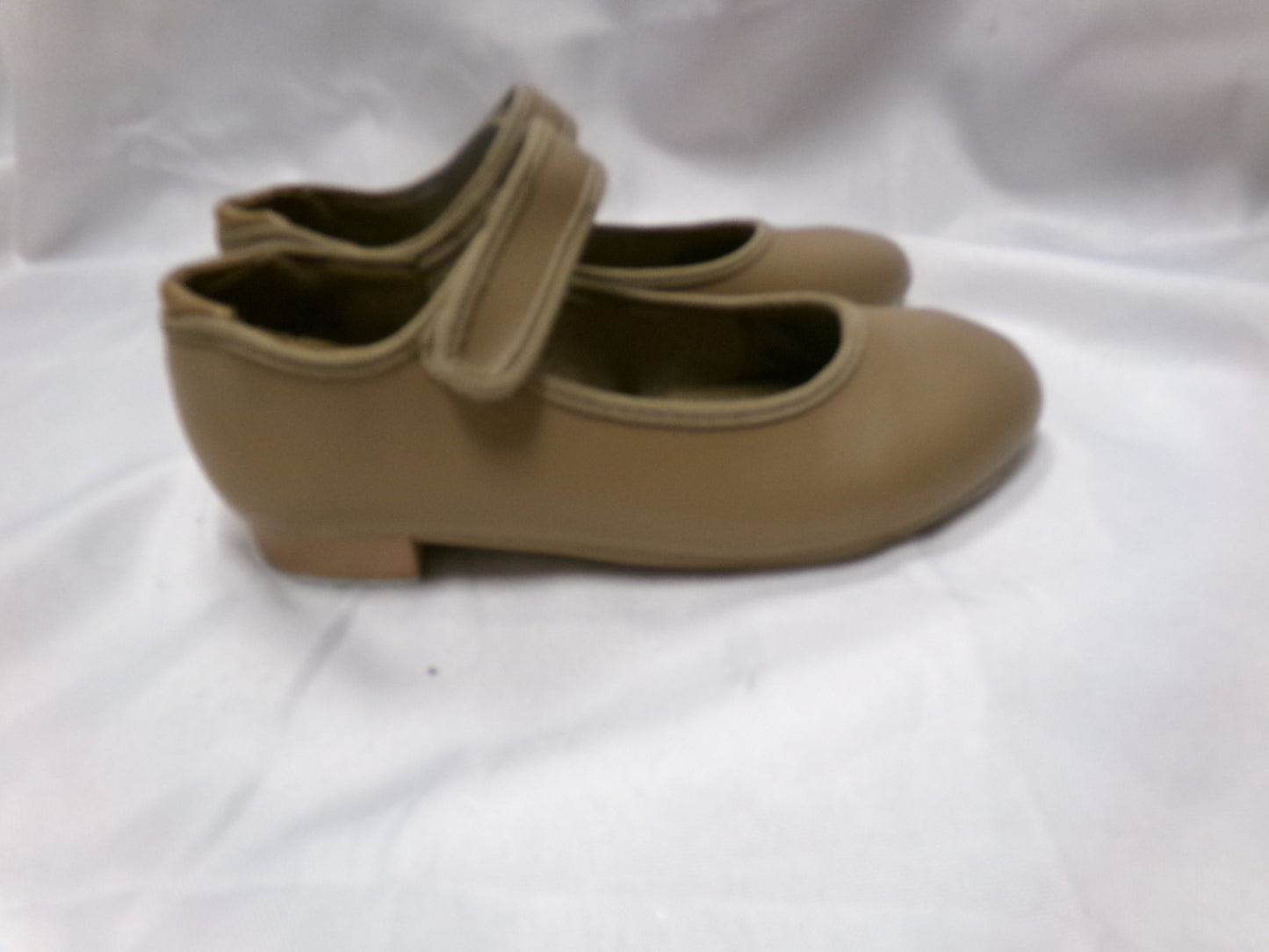 Pre-Owned Tap Shoes Tan Danshuz Kids 1M Mary Jane Velcro