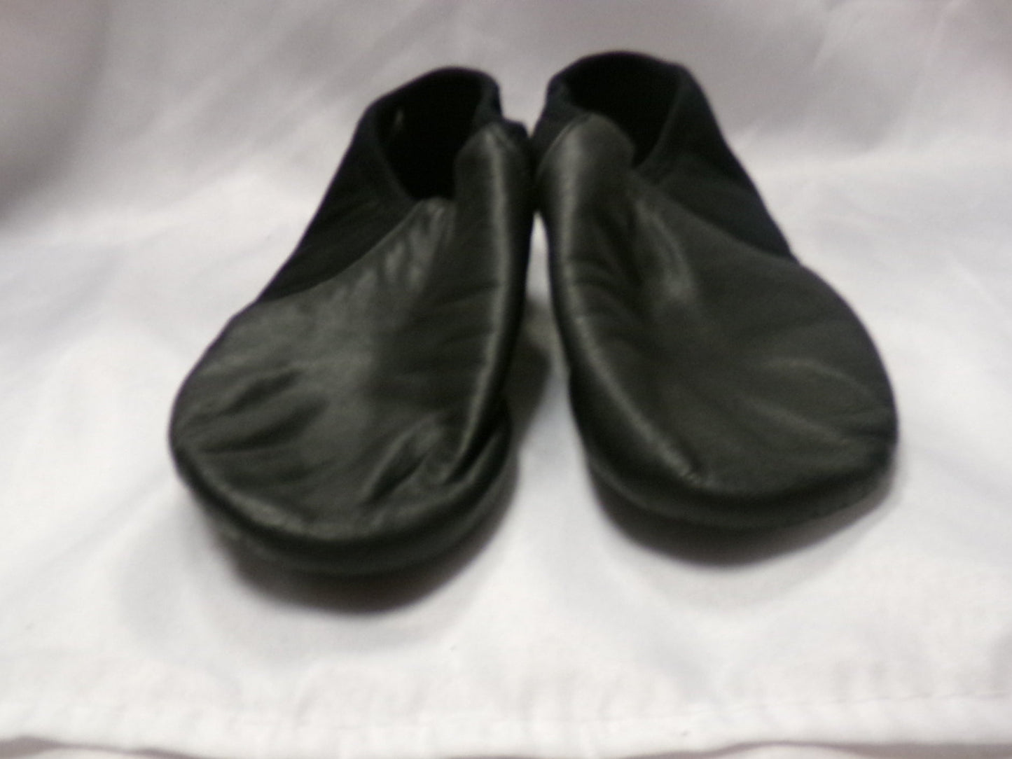 Pre-Owned Jazz Shoes So Danca 5.5M JZ43 Black Adult Pull On Leather Split Sole