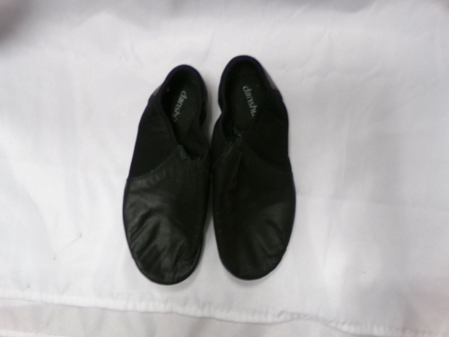 Pre-Owned Jazz Shoes So Danca 5.5M JZ43 Black Adult Pull On Leather Split Sole