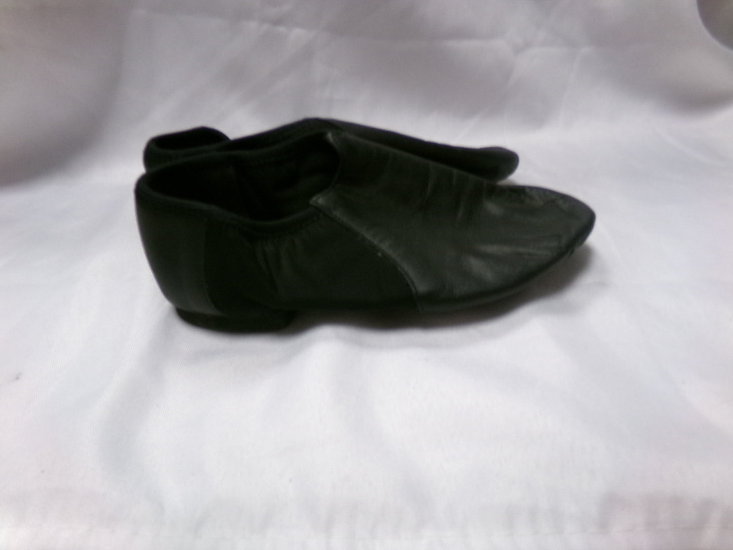 Pre-Owned Jazz Shoes So Danca 5.5M JZ43 Black Adult Pull On Leather Split Sole