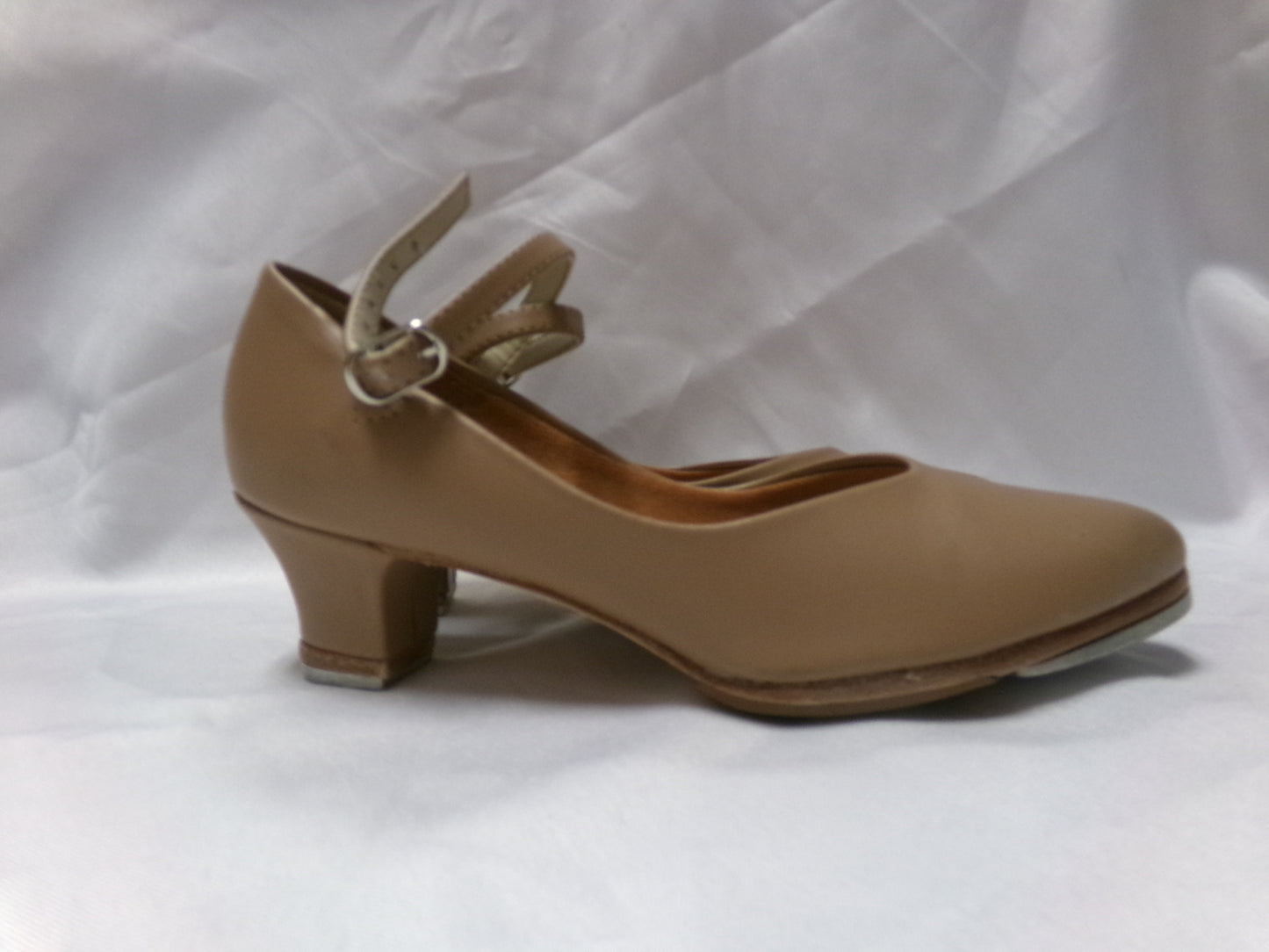 Pre-Owned Tap Shoes SoDanca Adult 5M Leather Buckle Tan