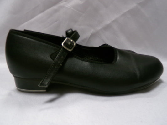 Pre-Owned Tap Shoes Revolution Black Youth 4M Mary Jane Buckle 821