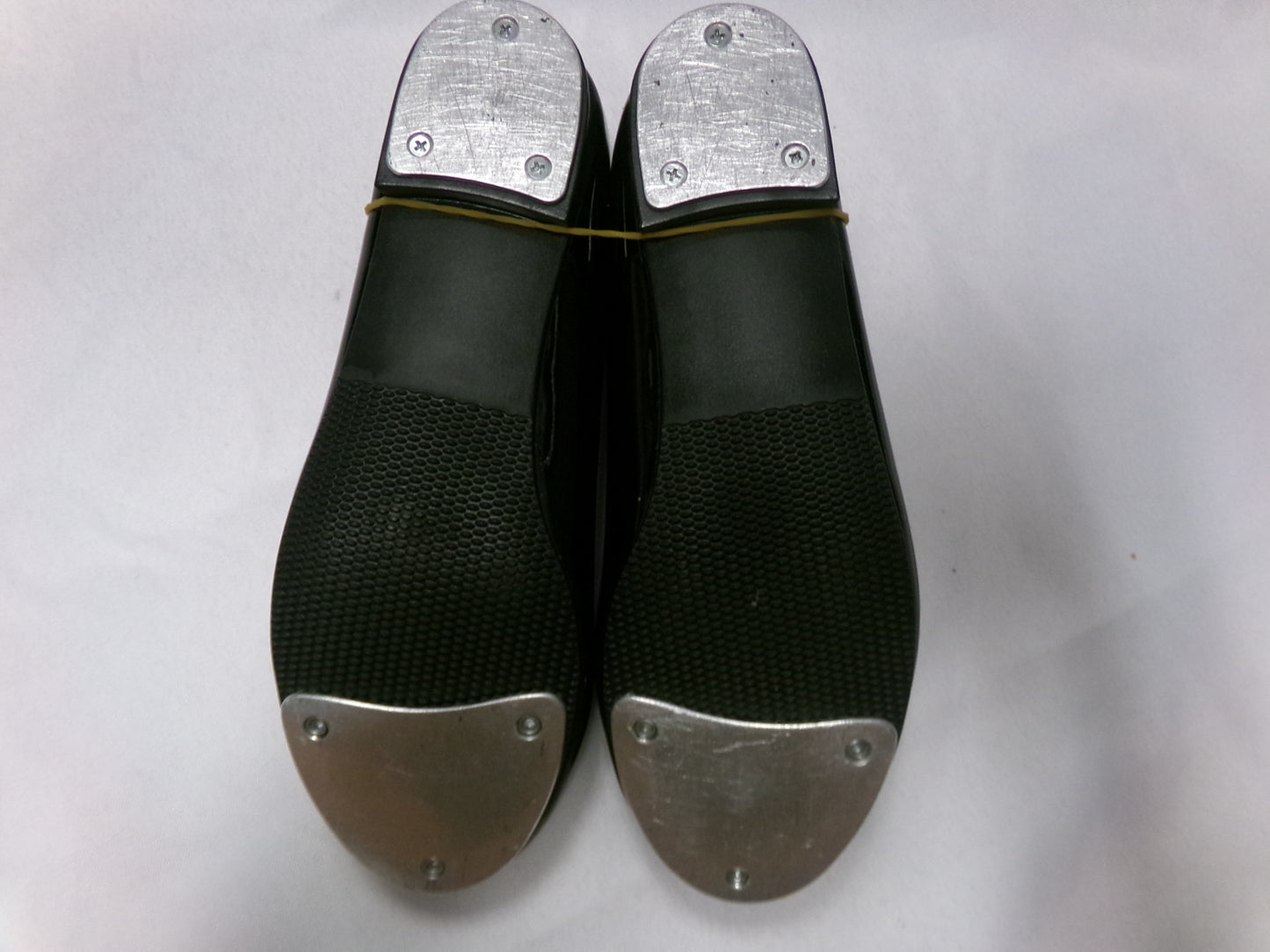 Pre-Owned Tap Shoes Freestyle Black Youth 3.5M Mary Jane Leather Loop Strap Student