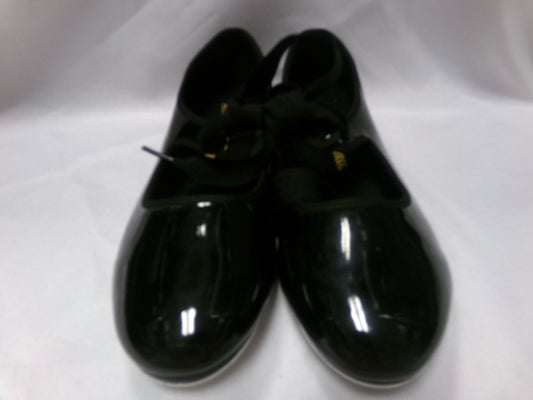 Pre-Owned Tap Shoes Dance Class Big Kid 4M Tyette Leather Ribbon