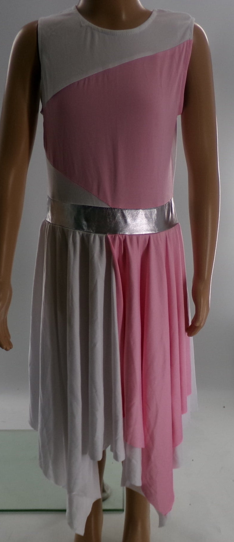 Pre-Owned Costume Medium Child Pink iefiel Lyrical Ballet Contemporary Dress Flowy