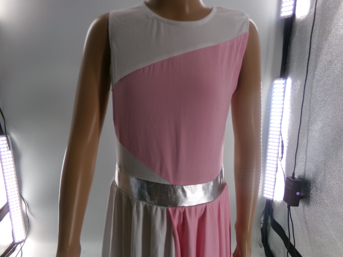 Pre-Owned Costume Medium Child Pink iefiel Lyrical Ballet Contemporary Dress Flowy