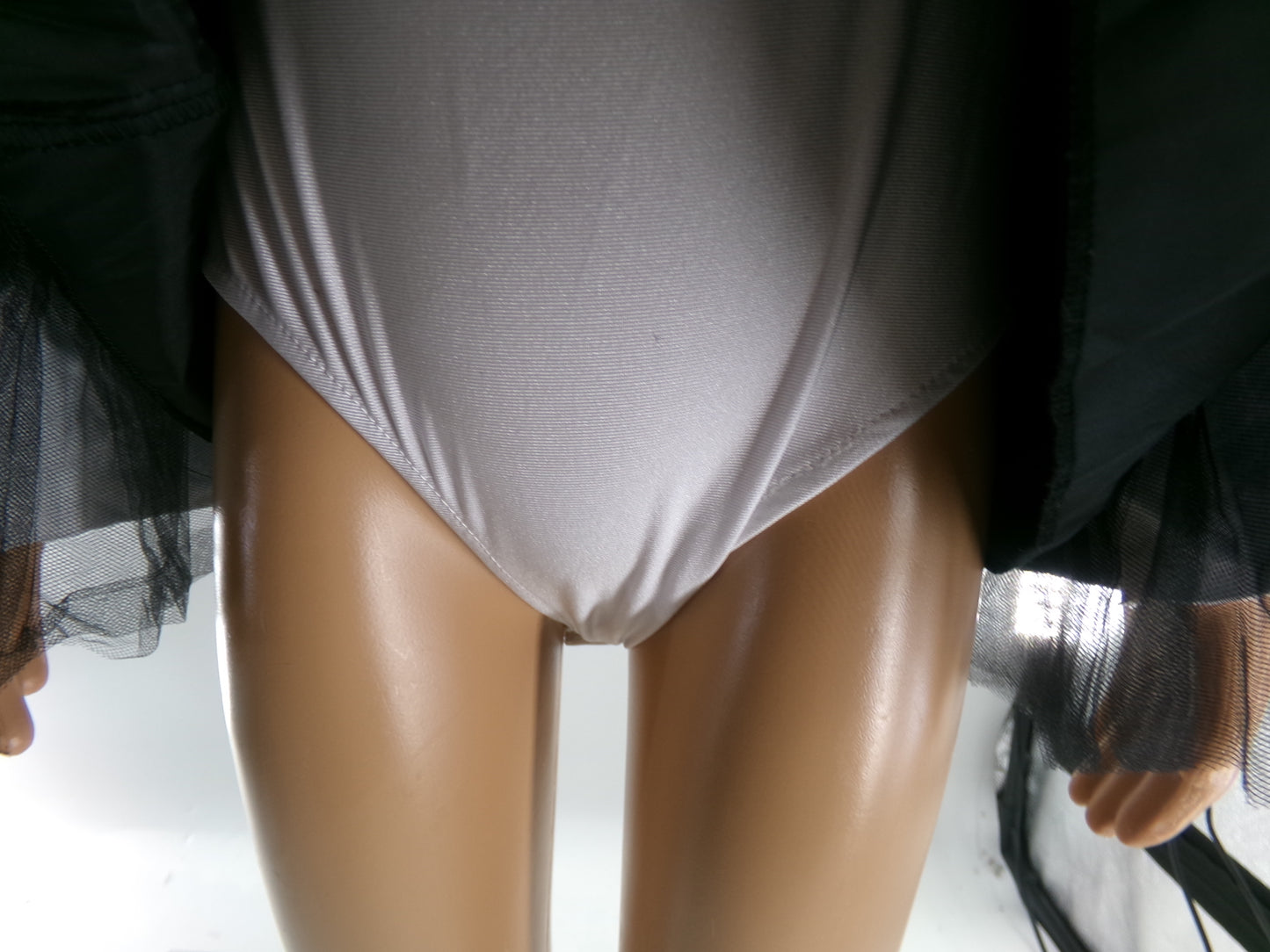 Pre-Owned Costume Small Child Silver iEFiEL Jazz Tap Musical Theater Metallic Dress Sequin