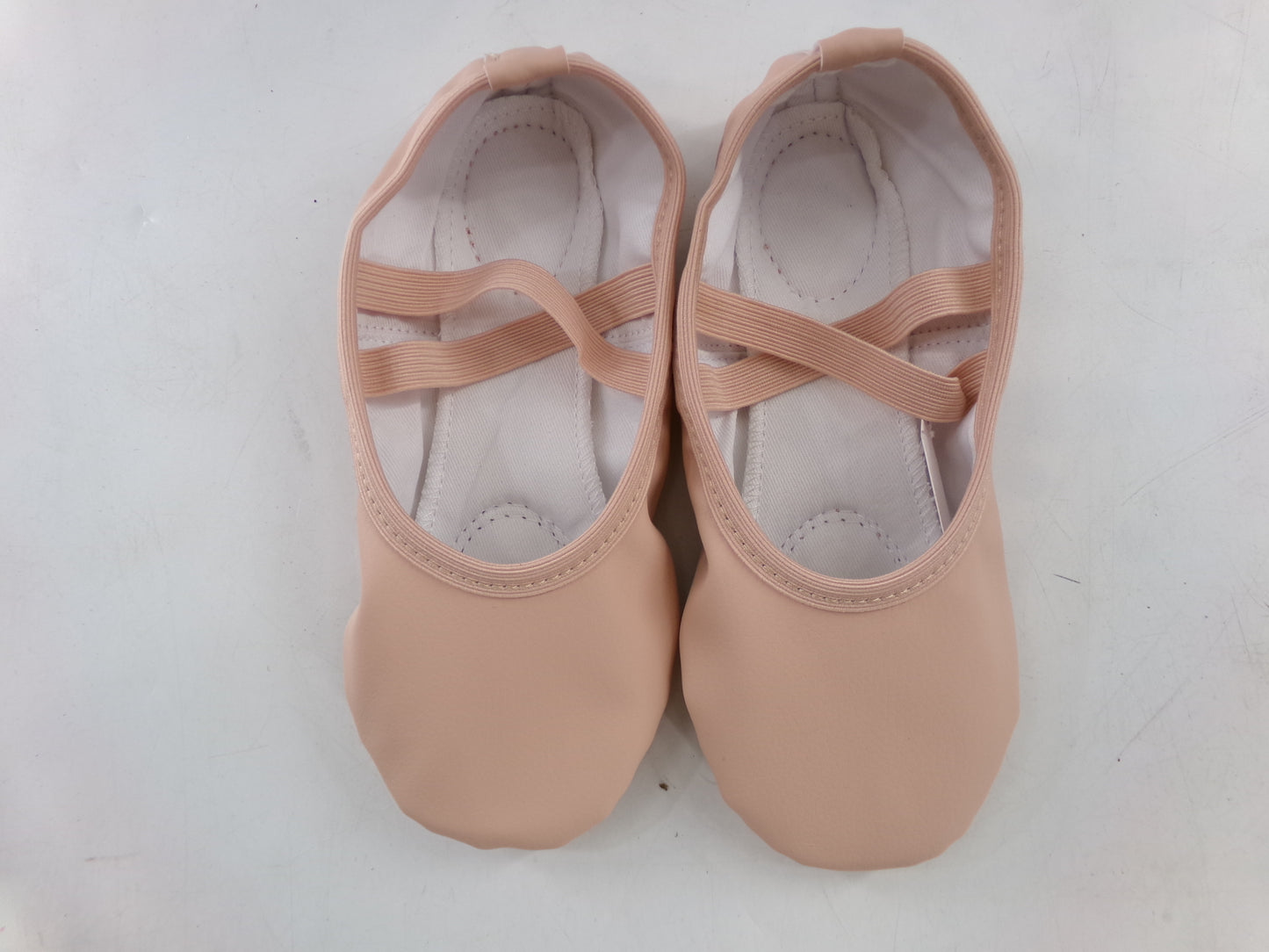 Pre-Owned Ballet Shoes Stelle Girls 2M Leather Double Strap Split Sole