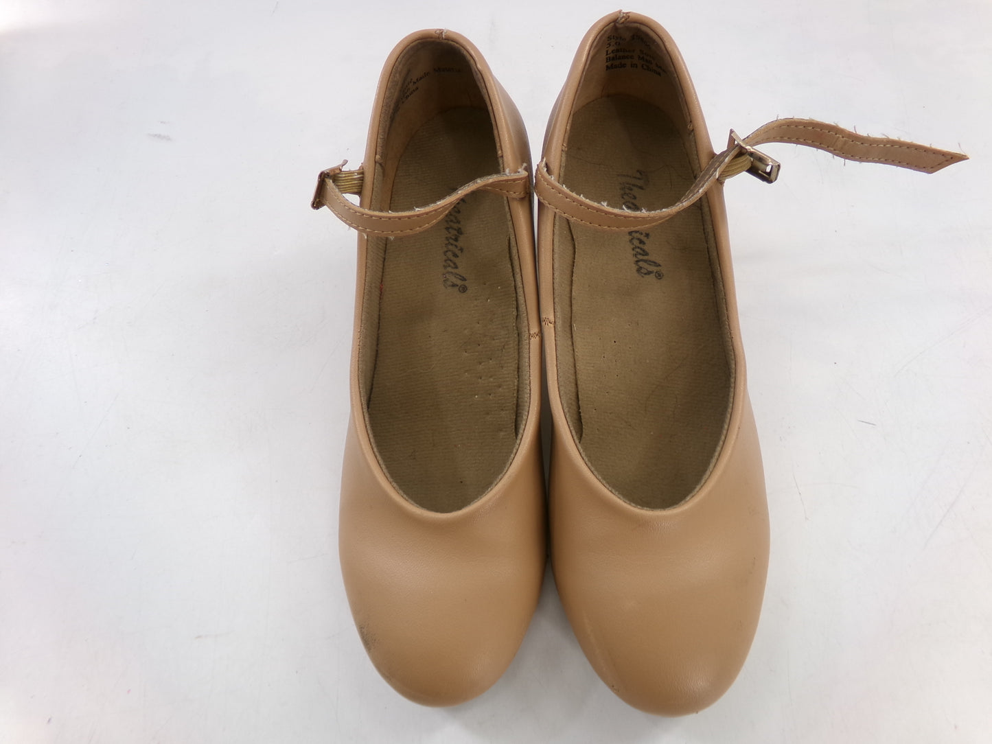 Pre-Owned Tap Shoes Theatricals Womens 5M 1.5" Heel Leather Buckle